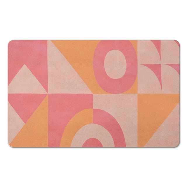 Elevate Your Home Decor with Boho Small Rug - Soft & Washable Non-Slip Kitchen Rugs Ideal for Entryway - Geometric Modern Bohemia Indoor Door Mat for Bathroom, Bedroom, and Office, 20x32 inch