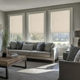 thumbnail image 5 of LazBlinds No Tools No Drill Cordless Roman Shades for Windows, Blackout Thermal Insulated UV Blocking Window Blinds, Room Darkening Fabric Blinds for Indoor Windows, 31'' W x 64'' H, Beige, 5 of 6