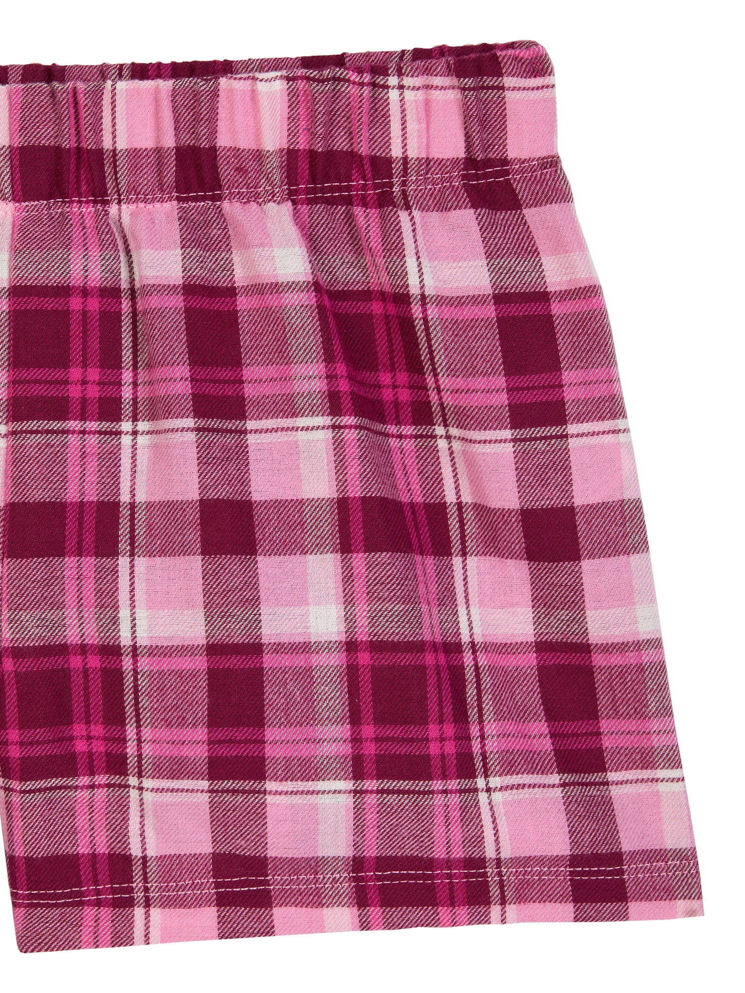 Wonder Nation Girls Short Sleeve Top and Woven Sleep Pant Pajama Set, 2-Piece, Sizes 4-18