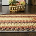 thumbnail image 5 of Haperlare Braided Print Boho Rug Living Room Area Rug Modern Geometric Area Rug Washable Rug Farmhouse Floor Carpet, 2' x 10' Red, 5 of 7