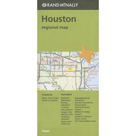 Folded Map Houston Tx Regional: 9780528007859 (Best Thai Restaurant In Houston Tx)