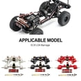 thumbnail image 4 of maskred 4pcs 1/24 Aluminum Alloy Front Rear Axle For Barrage Crawler Protector RC Car Accessories Replacement Parts RC Upgrade Part Black, 4 of 6