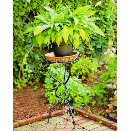 Achla Designs Virginia Round Wrought Iron Plant Stand - Walmart.com