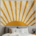 thumbnail image 2 of Fenyluxe Boho Sun Tapestry Horizontal Sunset Sun rise Vintage Hippie Tapestries Wall Hanging Bedroom Bohemian Abstract Minimalist Mid Century Art Tapestry Wall Decor For Living Room Dorm 40x30inch, 2 of 6