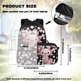 thumbnail image 2 of Pzuqiu Cherry Blossom Axolotl Kids Backpack for School Girls 8-12 4pcs School Backpacks Sets with Lunch Bag Pencil Case 17 Inch Bookpack with Shoulder Strap Camping Bacpack for Teens, 2 of 7