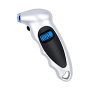 HI.FANCY Universal Car Digital Tire Meter Portable Rechargeable Electric Air Pressure Gauge Automotive Measuring Tool Silver Type 1