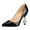 Black Matte Leather, variant on FSJ Women Graceful Beaded Pearl High Heel Pointy Close Toe Pumps Slip On Glossy Leather Pumps Ladies Office Party Dressy Shoes Size 8 Navy