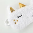 thumbnail image 2 of Magik Unicorn Eye Mask Soft Plush Sleep Masks Home Sleeping Blindfold Traveling, 2 of 5