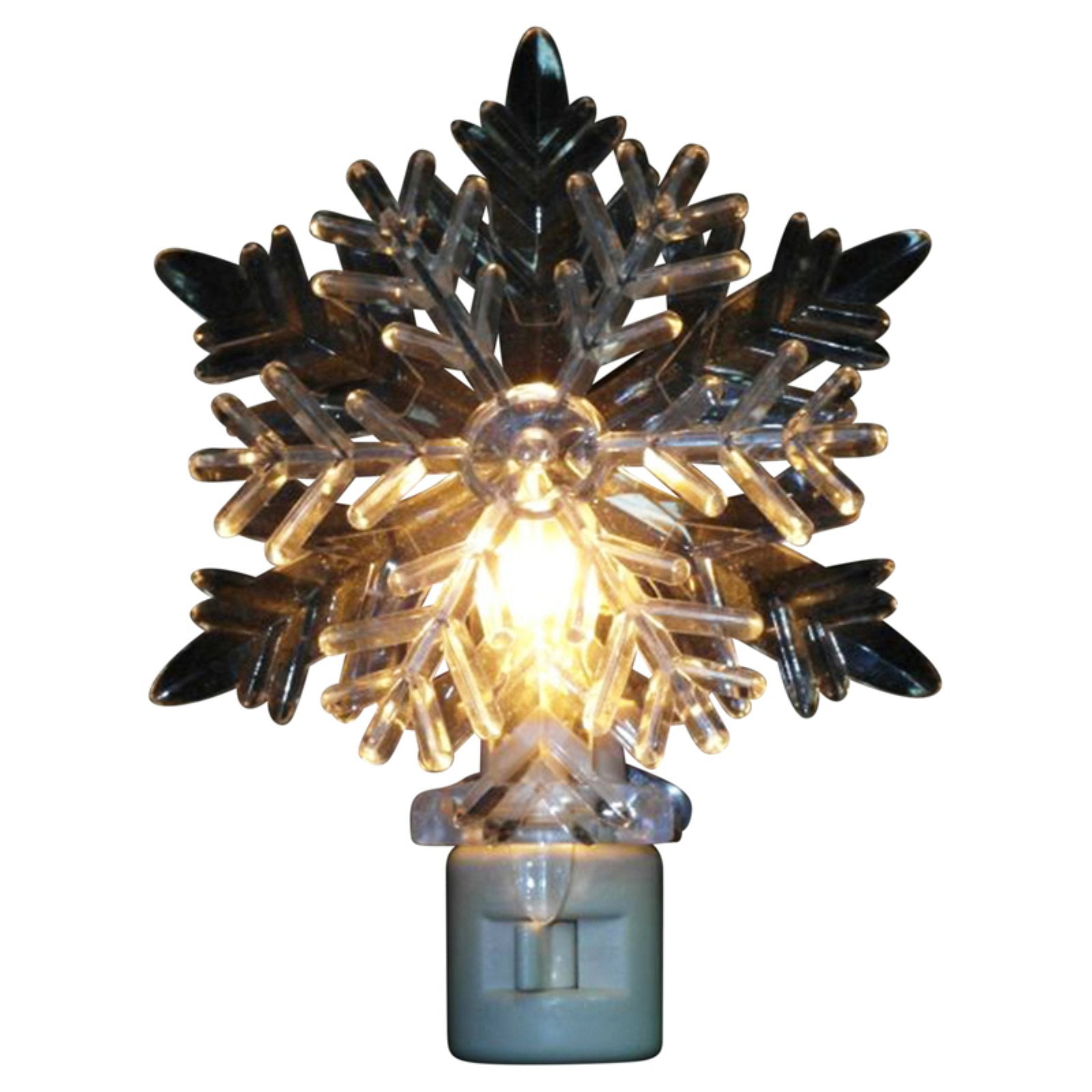 Northlight Icy Crystal Snowflake Christmas Night Light