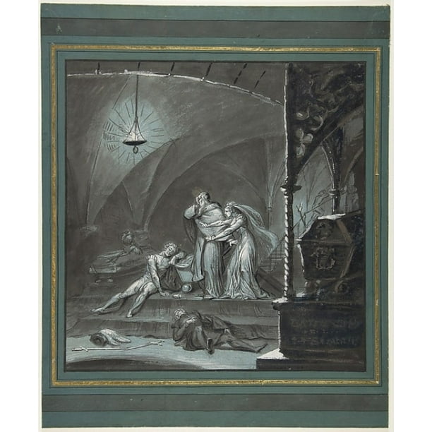 Friar Lawrence and Juliet Discover the Bodies of Romeo and Paris (Romeo