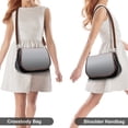 thumbnail image 4 of Pink Gray Gradient Vintage Crossbody Bag for Women Medium Leather Hobo Bags Shoulder Bag Classic City Leather Satchels, 4 of 8