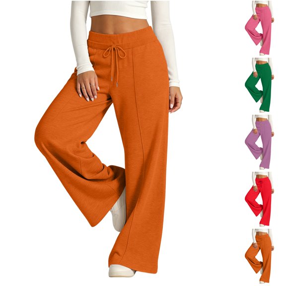 Kamentoy Sweatpants Women Baggy Oversized Essentials Slacks Wide Leg Pants with Pockets for Exercise Hiking