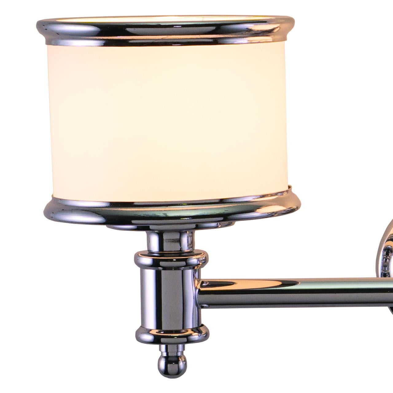 Chrome Bathroom Vanity Light Fixture - 3 Light - Tuscan Style - Modern Lighting