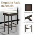thumbnail image 2 of Gymax 4PCS Rattan Barstools Patio Wicker Bar Height Chairs w/ Footrest, 2 of 3