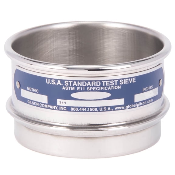 3in Sieve, All Stainless Steel, Full-Height, No.10 (Gilson Company, Inc.)