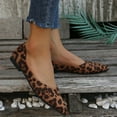 thumbnail image 5 of Miluxas Women's Leopard Flats Shoes Clearance Pointed-Toe Dress Shoes for Women Black Flats Shoes Comfortable Memory Foam Flats Shoes Brown 9(42), 5 of 8