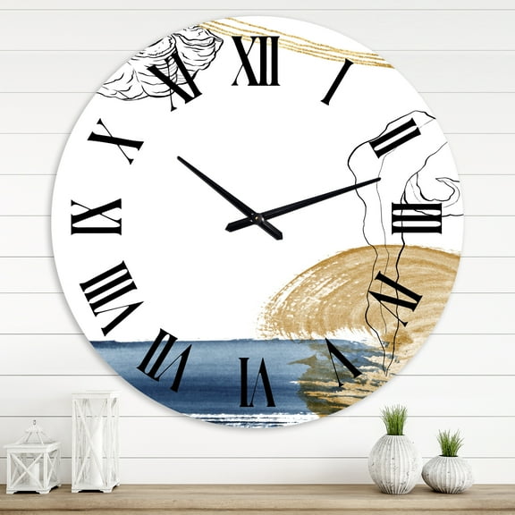 Designart 1 in Farmhouse Wall Clock
