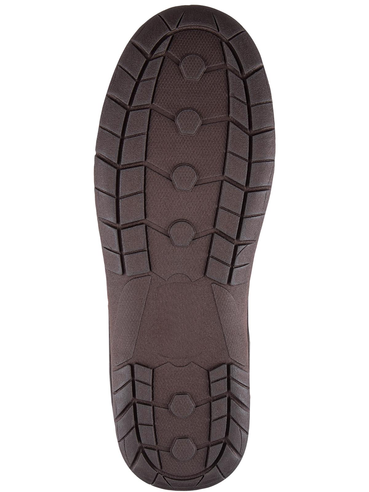 HAGGAR Slippers Mens Size 9.5 10.5 Grey Faux Leather Slip On Lined Memory Foam Amazon.com | Haggar Men main image 3