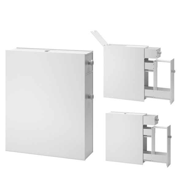 Patiojoy Storage Cabinet House Furniture Floor Cabinet Drawers Stand Storage MDF White