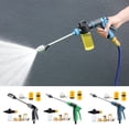 thumbnail image 2 of Car Cleaning Pressure Washer Metal Extension Pole Adjustable Nozzle Garden Faucet Pressure Washer Professional Cleaning Tool for Cars Trucks, 2 of 8