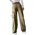 thumbnail image 3 of Keeccty Women Full Length Solid Color Pockets Pants, 3 of 4