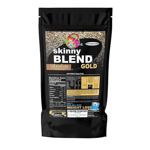 Skinny Blend Gold! Best Tasting Protein Shake for Women, Delicious Smoothie - Weight Loss - Low Carb - Diet Supplement - Weight Control - Appetite Suppressant (15 Servings, Chocolate)