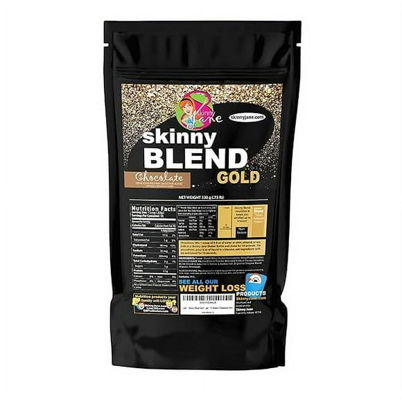 Skinny Jane | Skinny Blend Gold - Best Tasting Protein Shake for Women, Delicious Smoothie - Weight Loss - Low Carb - Diet Supplement - Weight Control - Appetite Suppressant - 15 Servings, Chocolate