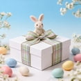 thumbnail image 5 of Wi Easter Ribbon Wi Easter Ribbon Spring Decorative Ribbon with Checkerboard Bunnies Eggs forGift Wrapping Bows Diy Crafts Holiday Wreath Decor 177 Inch Long Roll Decorative Easter Ribbon, 5 of 5