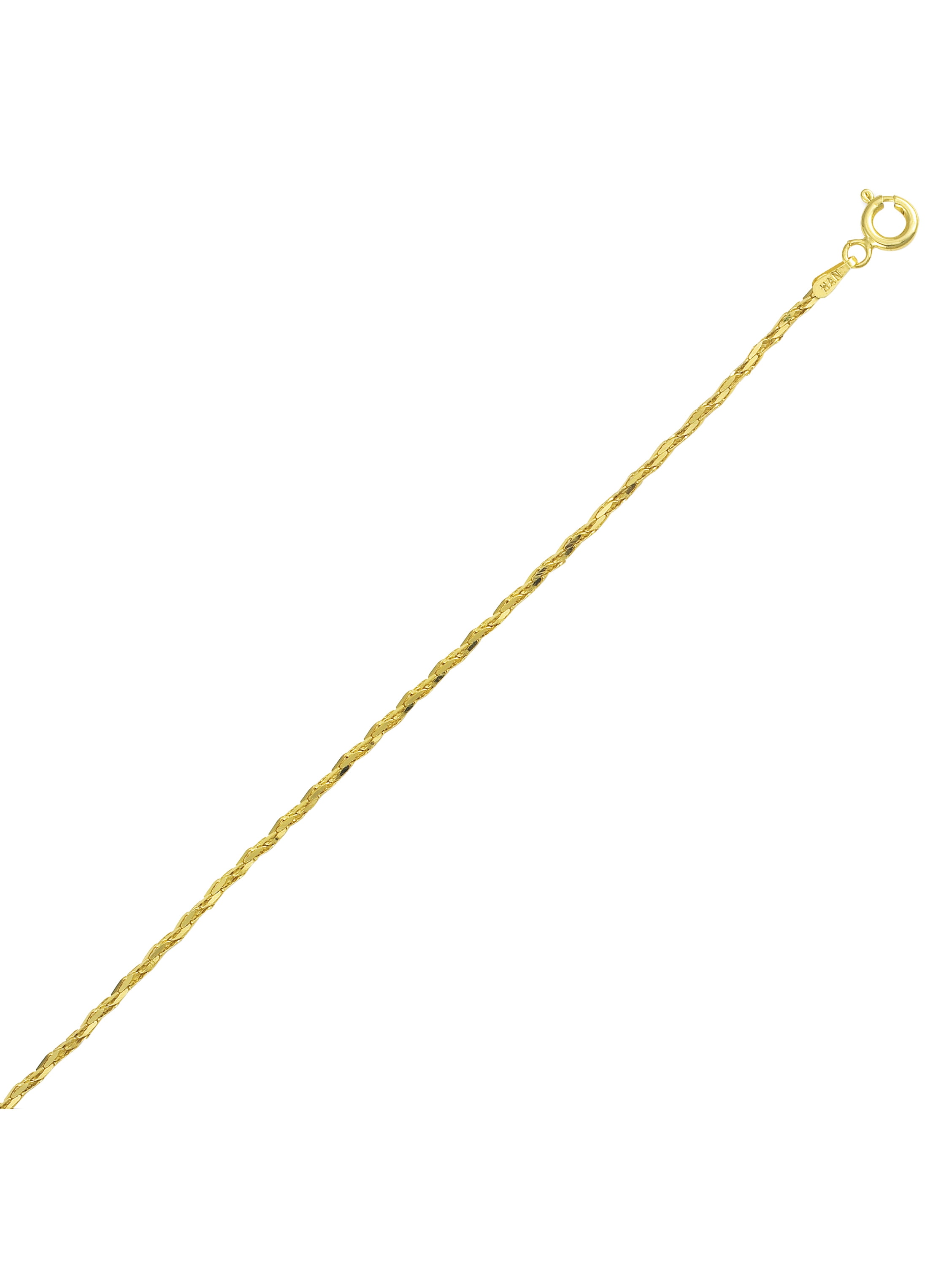 Paradise Jewelers 10K Yellow Gold 3.0mm Mariner Anchor Necklace Link Lobster Clasp 16-24 Inches