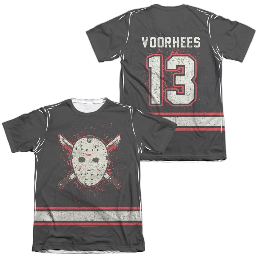 Friday The 13Th - Voorhees Jersey (Front/Back Print) - Short Sleeve ...