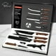 thumbnail image 2 of Juego de Cuchillos de Cocina MYVIT Cuchillo de Chef Acero Inoxidable Tijeras Nakiri Afilador 4 en 1, 2 of 10