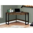 thumbnail image 1 of Monarch Specialties Computer Desk, Home Office, Corner, Storage Drawers, 42"l, Work, Laptop, Metal, Laminate, Brown, Black, Contemporary, Modern, 1 of 5