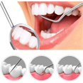 thumbnail image 3 of Juego de 7 palillos de dientes de acero inoxidable, kit de limpieza de palillos de dientes reutilizables de metal con soporte para viajar al aire última intervensión, camping, juego de bolsillo de, 3 of 3
