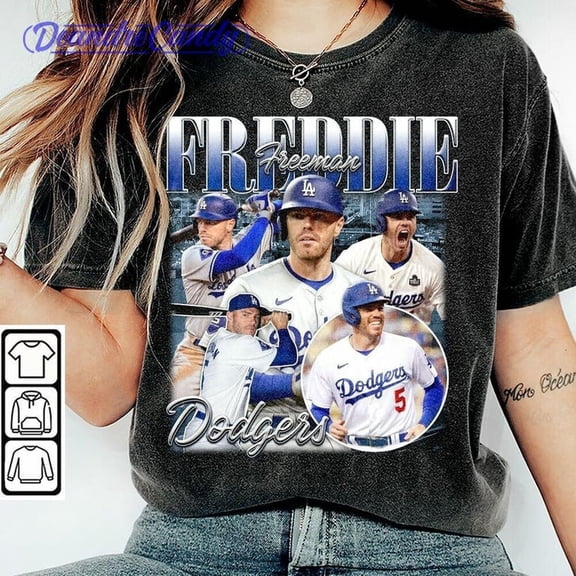 Freddie Freeman Shirt, Los Angeles D Shirt, Vintage 90s Style Shirt, 2025 Champion Shirt, Gift For Baseball Fan