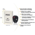 thumbnail image 2 of eMylo DC 12V 2CH 433Mhz RF Wireless Relay Remote Control Light Momentary Switch Transmitter with Receiver, 2 of 9