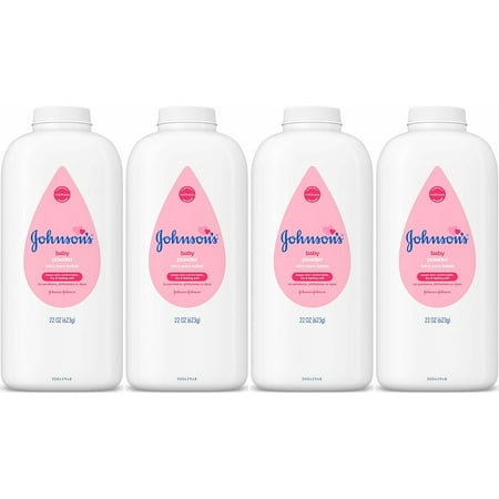 Johnson's Baby Powder, 22 Ounce (Pack of 4)