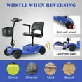 thumbnail image 5 of Segmart 4 Wheel Mobile Scooter for Seniors,Collapsible Mobility Wheelchair for Adults,Blue, 5 of 8