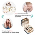 thumbnail image 4 of Elk Revival Travel Portable Square Jewelry Box Organizer for Rings, Earrings, Necklaces, Bracelets for Girls and Women, 4 of 6