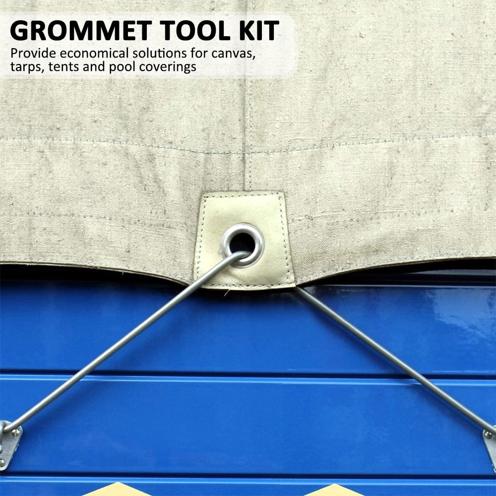 Grommet Tool Kit, Grommet Eyelets Kit With Setting Tools And Storage Box  For Fabric, Tarps, Curtains - Temu Philippines