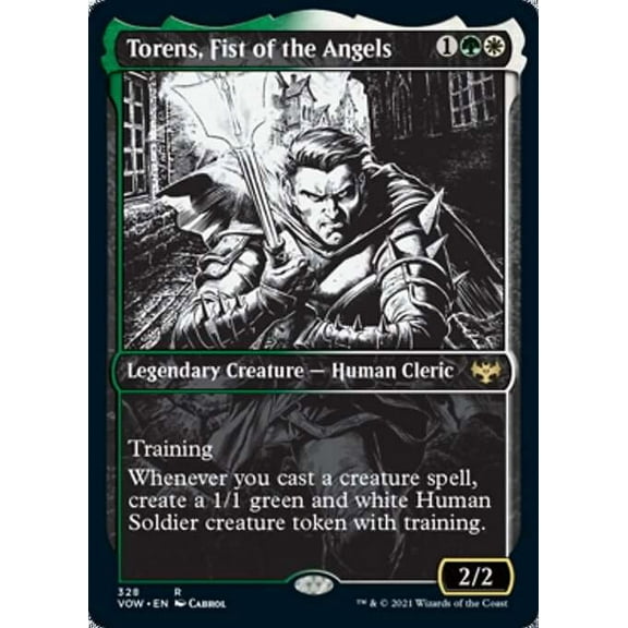 MtG Innistrad: Crimson Vow Rare Torens, Fist of the Angels (Showcase) #328