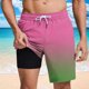 thumbnail image 2 of Pantalones Cortos Casuales para Hombre Imprimir con Bolsillos Pantalones de Playa de Cintura Elástica, Pantalones Cortos de Cintura Elástica para Hombre, 2 of 6