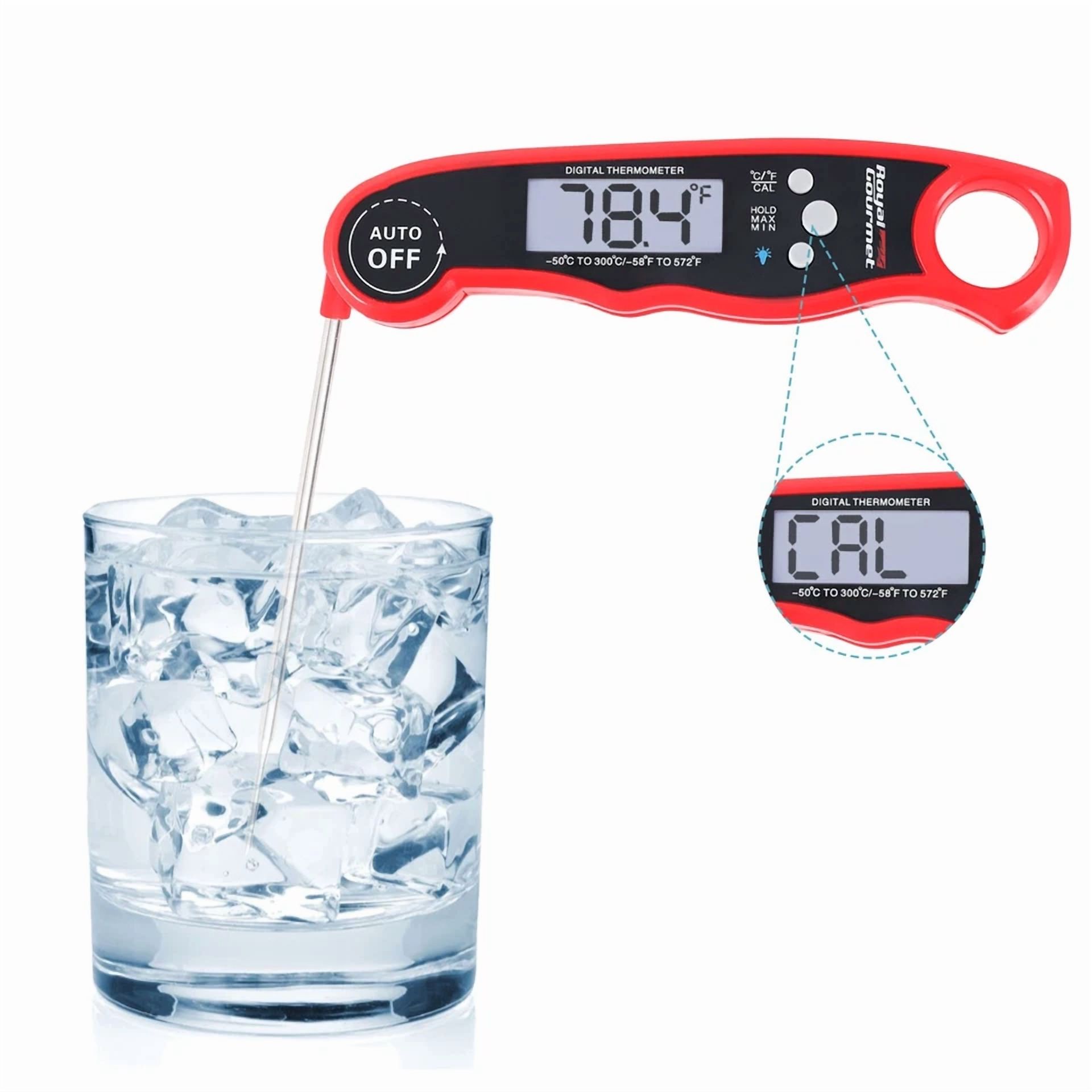 CIRCLE- Royal Gourmet Instant Read Meat Thermometer Kitchen Cooking Food Foldable Turkey