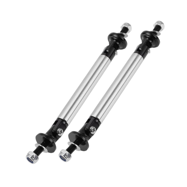 Unique Bargains 2 Pcs 75mm/2.95 Po Pare-Chocs avant Réglable Répartiteur de Lèvres Argenté