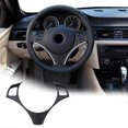 thumbnail image 1 of Matte Black Car Steering Wheel Decoration Frame Trim for BMW 1 3 Series E82 E87 E90 E92 E93 Steering Wheel Button Frame Cover for BMW X1 E84, 1 of 5