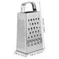 thumbnail image 5 of Qumonin Stainless Steel Cheese & Vegetable Grater with Handle - 6 Inch, 5 of 7