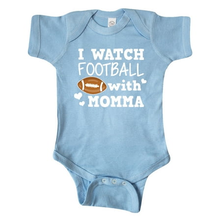 

Inktastic I Watch Football with My Momma Gift Baby Boy Bodysuit