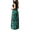 thumbnail image 4 of Aiyino Women's Maxi Dresses Short Sleeve Casual Long Dresses Loose with Pockets, 4 of 7