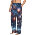 thumbnail image 6 of Sikiie Fireworks1 Pajama Pants Men, PJ Bottoms, Sleep & Lounge Pants-Medium, 6 of 6