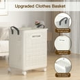 thumbnail image 2 of PrettyCare Lot de 2 Paniers à Linge Pliables de 70 L avec Poignées et Roues pour la Maison, le Dortoir, les Voyages BE01, 2 of 10