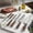 Brown, variant on 6 Piece Kitchen Knife Set with Nonstick Blades, Chef Knives, Kitchen Scissors and Peeler, Ergonomic Handle Cooking Knife Set in Gift Box